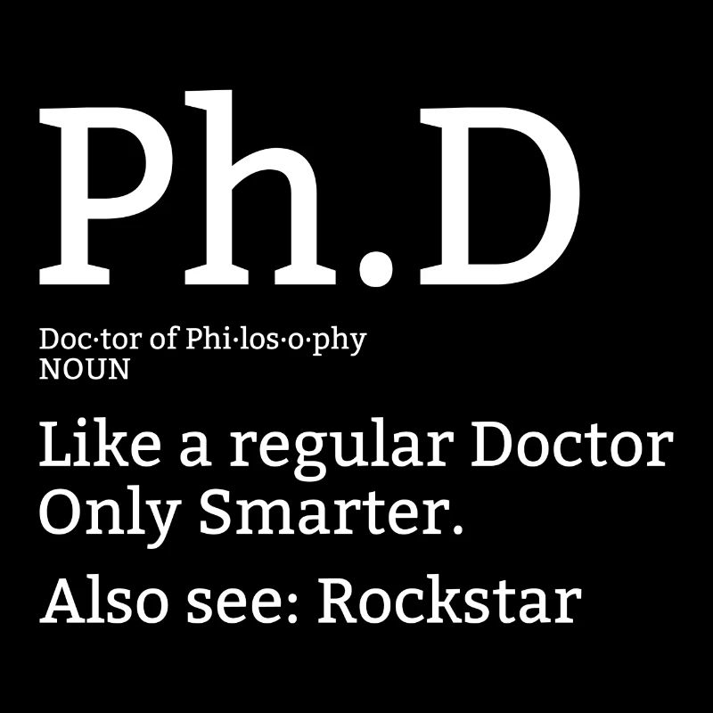 Phd Doktor Student Uni Spruch Geschenk
