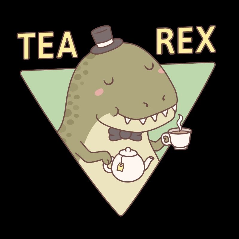 Cute Dinosaur Tea Rex