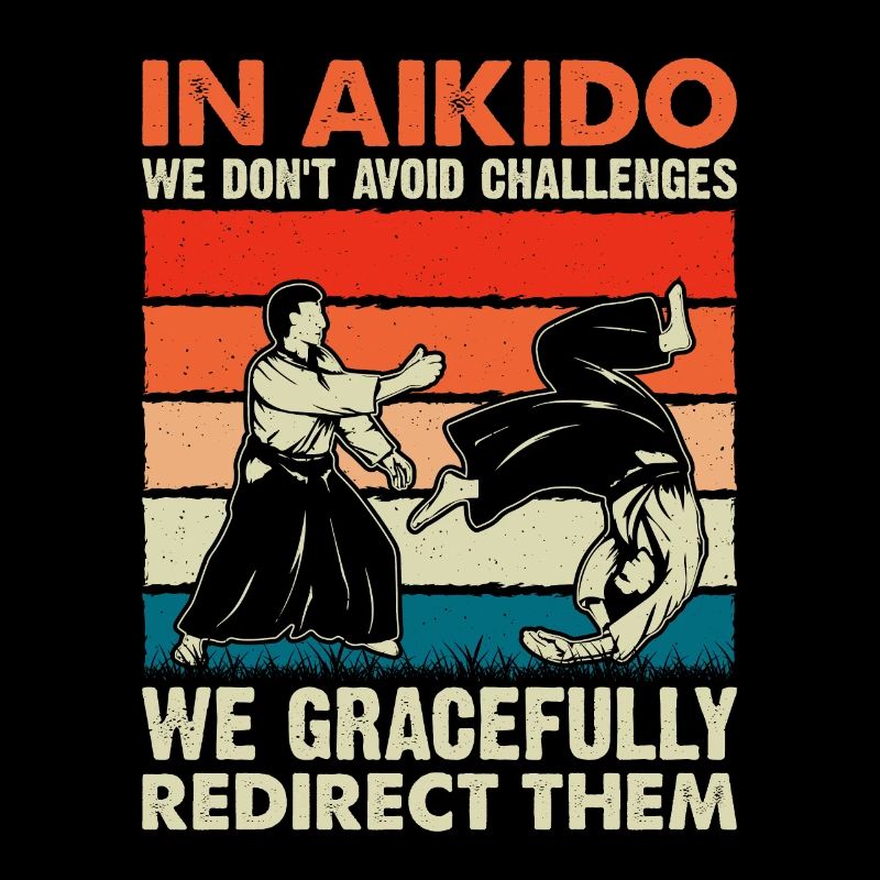 In Aikido we don't challenges we gracefully