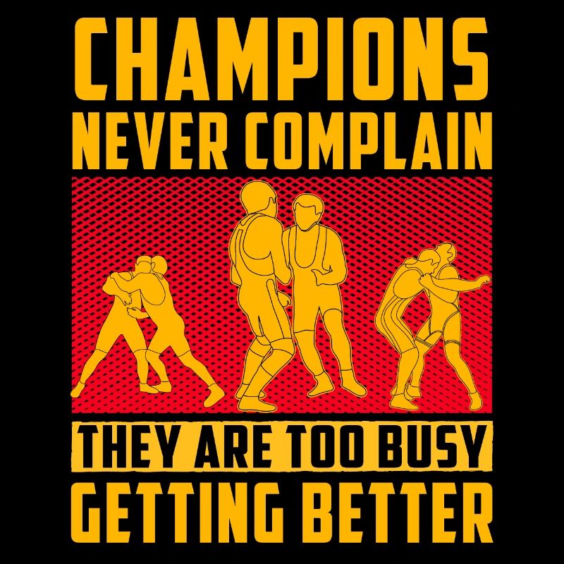 Champions never complain they are too busy getting