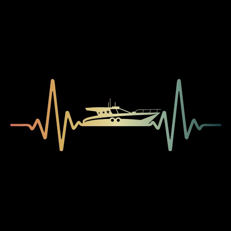 Herzschlag Boot Schiff EKG Puls