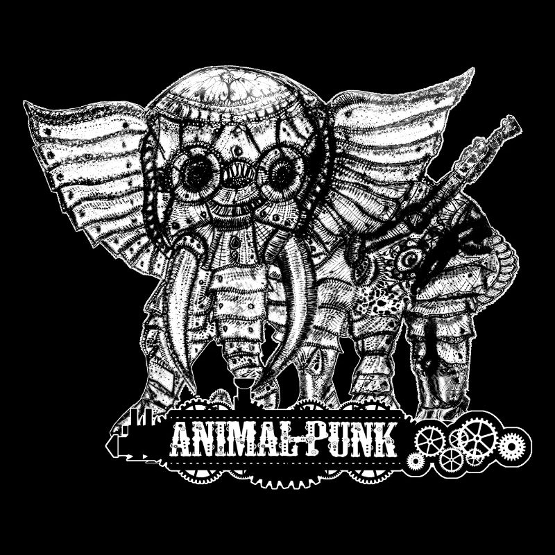 M. Éléphant AnimalPunk SteamPunk