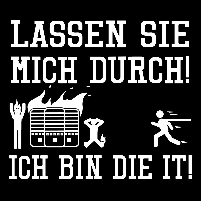 Lustiger Spruch Geschenk für IT PC Techniker admin