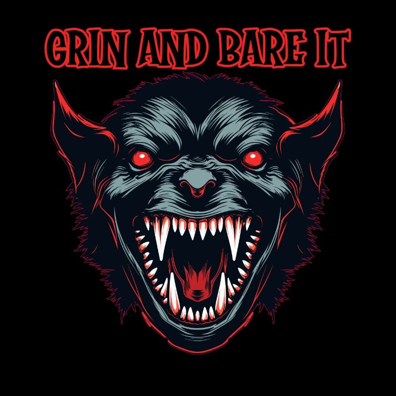 Demon head, Grin and bare it.