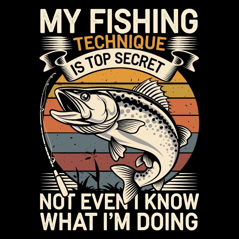 Pêcheur drôle de dicton pêche
