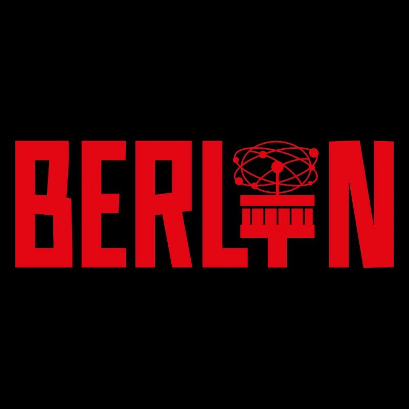 BADGE DE BERLIN AVEC L'HEURE MONDIALE