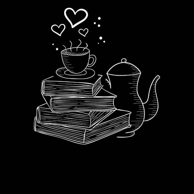 Lesen und Tee Buch Bücher Bücherwurm Leseratte