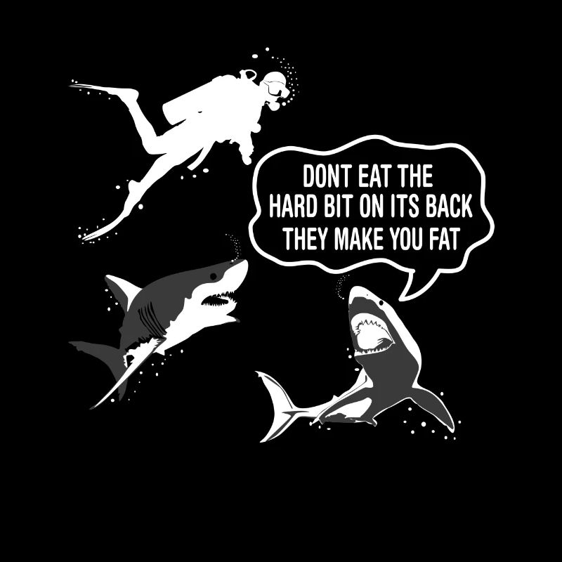Requin plongée drôle