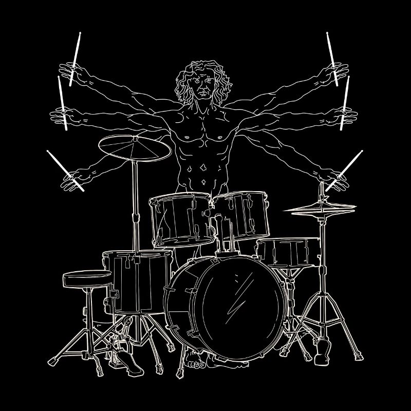 Vitruvian drummer