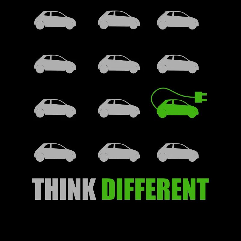 Think Different Elektroauto E-Auto Spruch I Klima