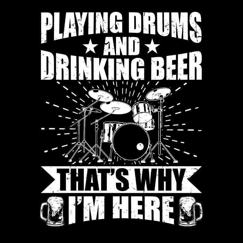 Cool drums musician drummer gift