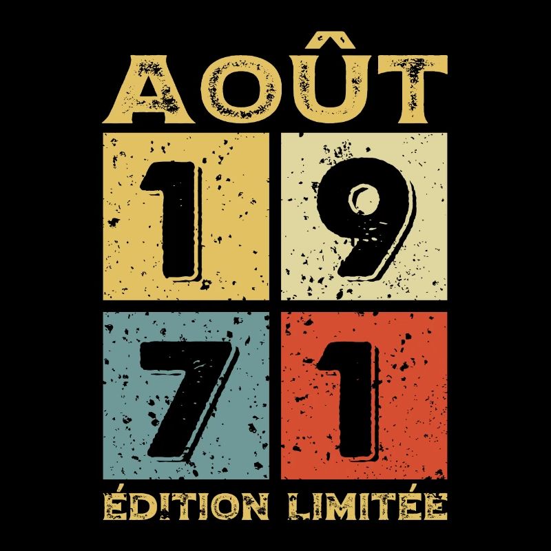 Août 1971 Original Idée Cadeau Anniversaire