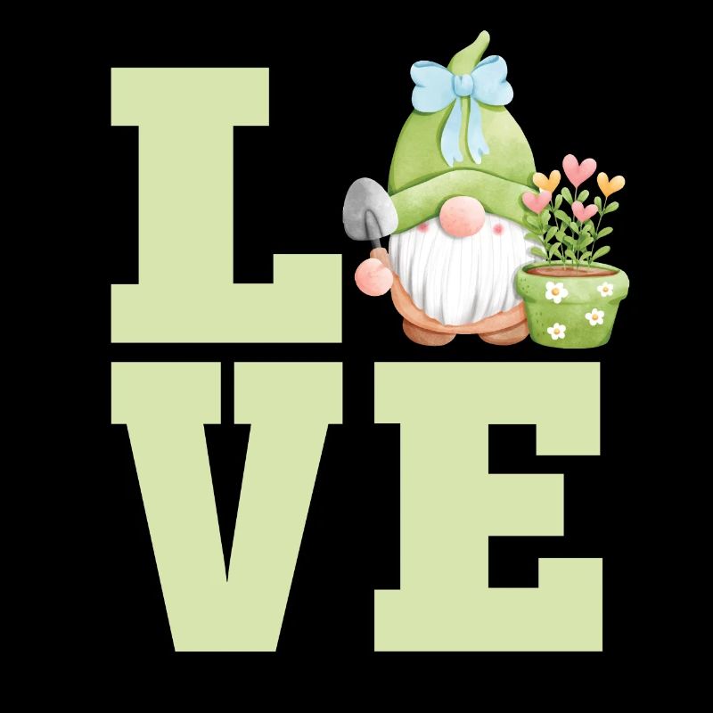 Mignon jardin Gnome Lover Drôle de plante à fleurs