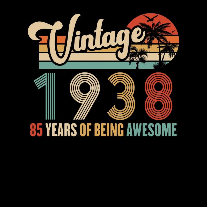 Vintage Year 1938 Anniversary 85 Years Gift Idea
