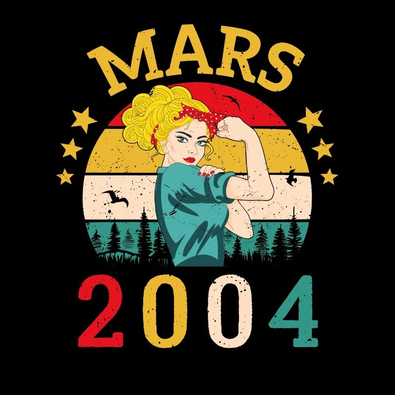 Mars 2004 Anniversaire Idée Cadeau Vintage 2004