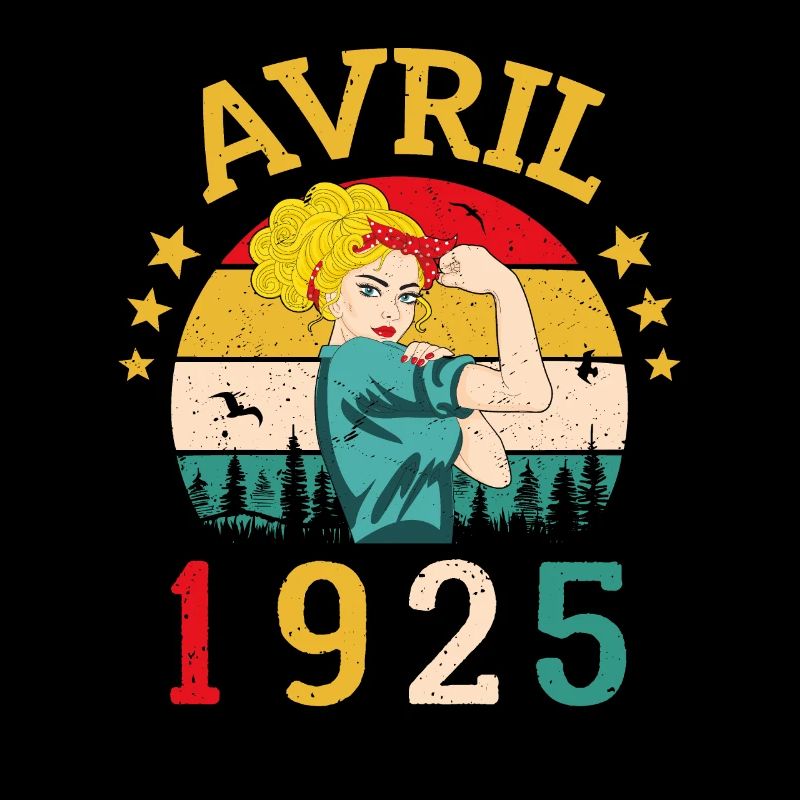 Avril 1925 Anniversaire Idée Cadeau Vintage 1925