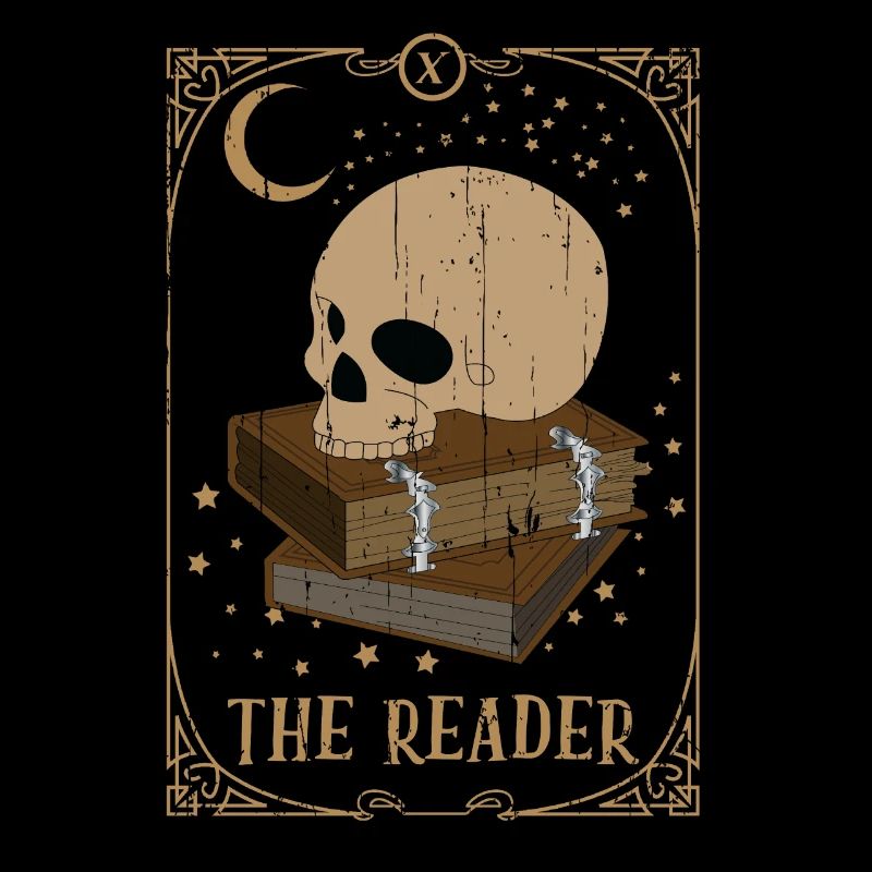 Book Reader Tarot Card Occult Club Gothic