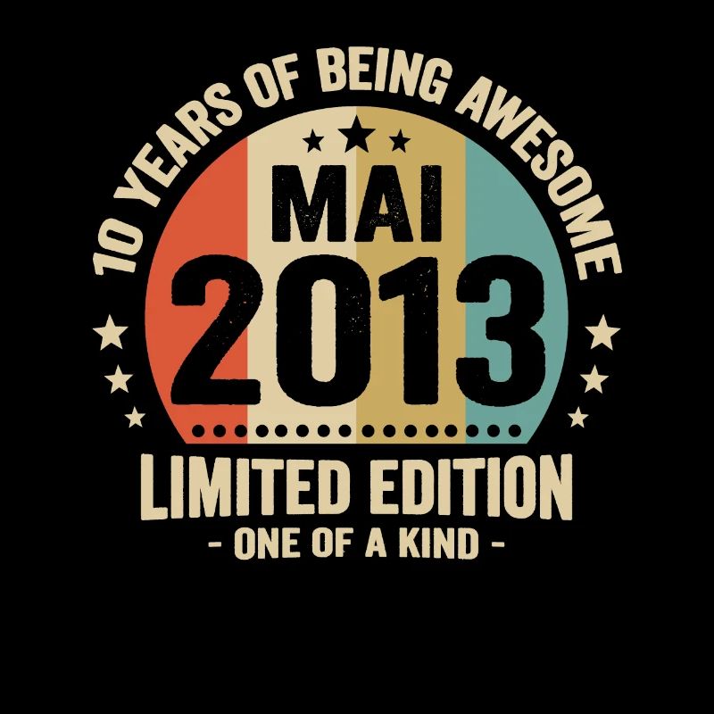 May 2013 10 Years Anniversary Vintage Gift Idea