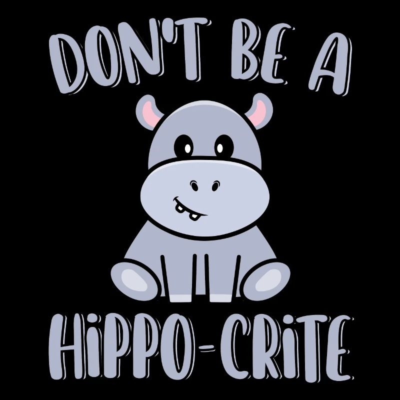 Ne soyez pas un hippopotame drôle et mignon