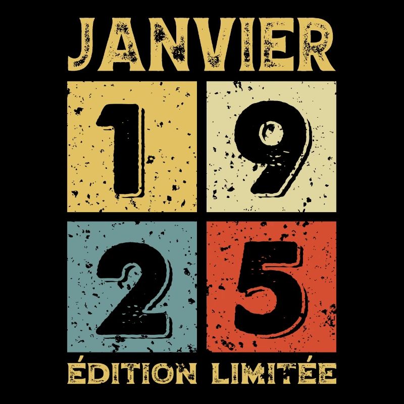 Anniversaire Vintage Idée Cadeau Janvier 1925