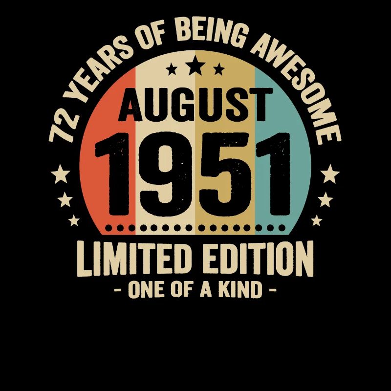 August 1951 72 Jahre Jubiläumsgeschenk