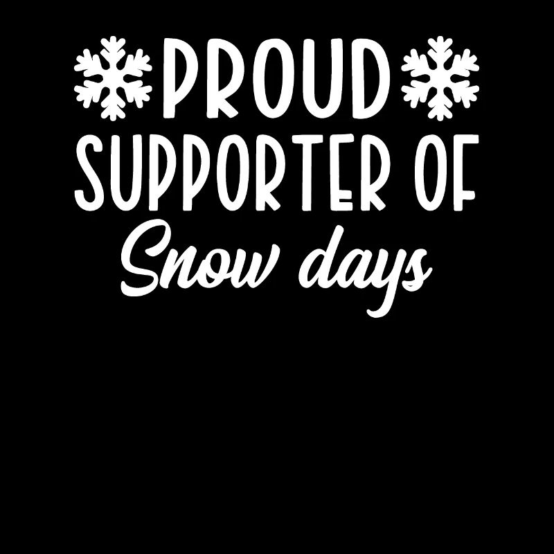 Fier partisan des jours de neige
