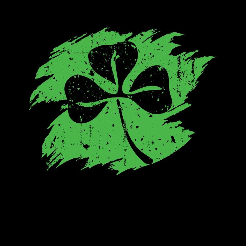 Silhouette trèfle chance Bonne Saint-Patrick