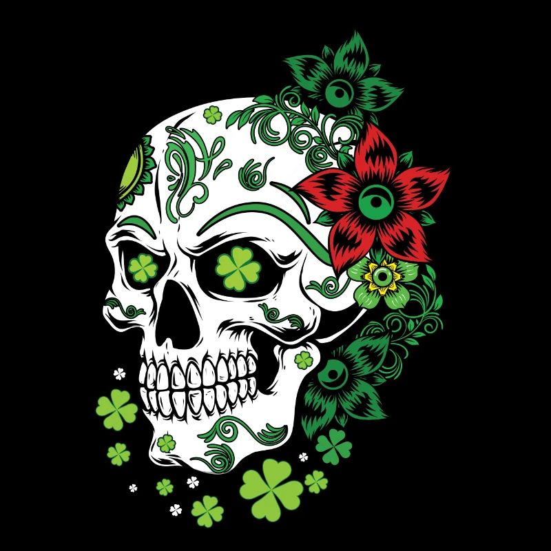 Sugar Bone Floral Shamrock Saint Patrick Day
