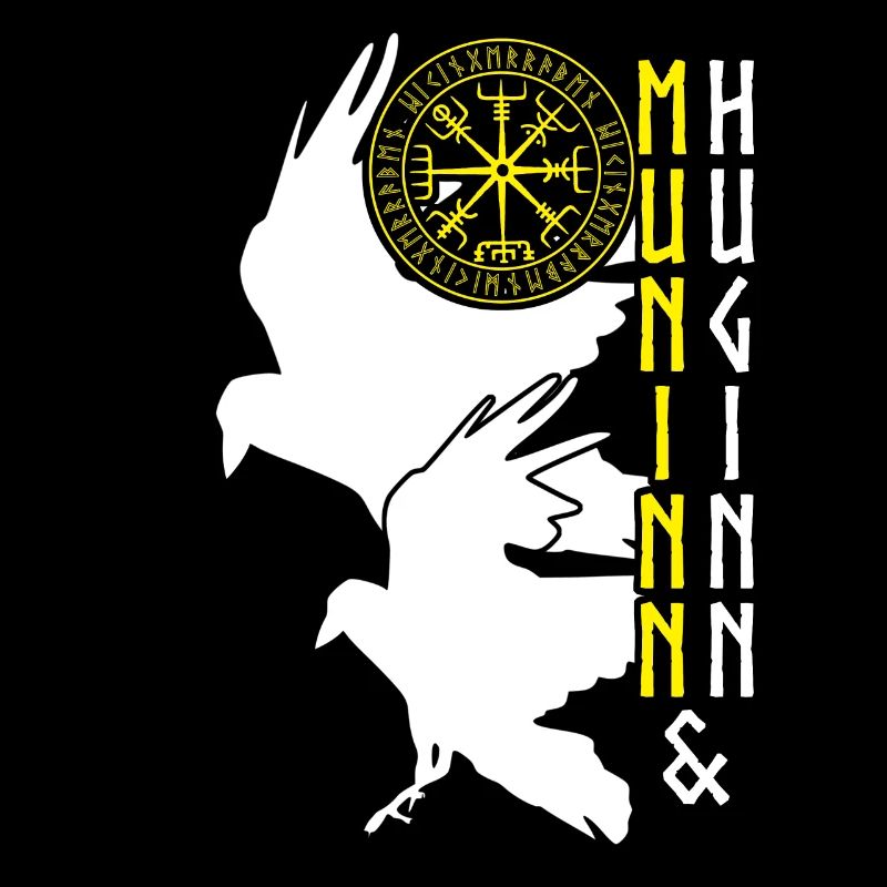 Rabe Vegvisir Wikinger Raben