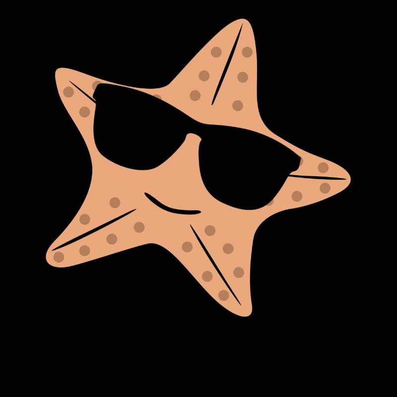 Starfish with sunglasses Starfish