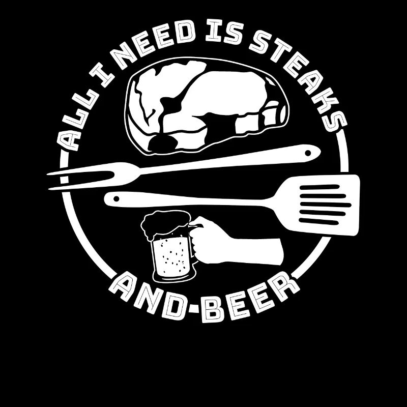 Grilling steaks and beer grill masters