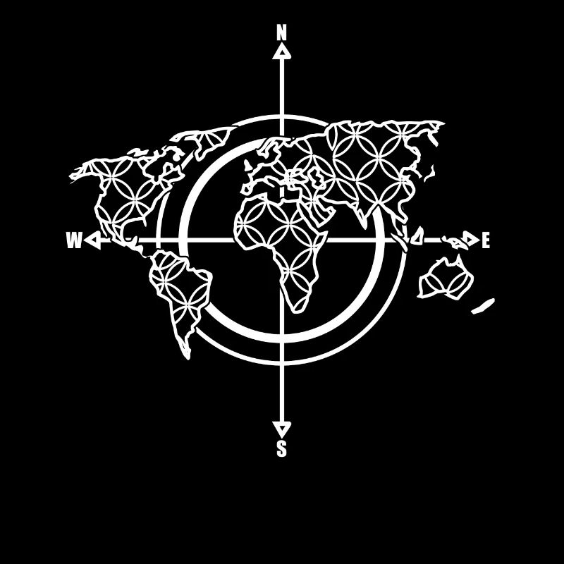 World Maps Compass World Map