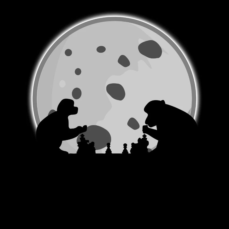 Affen spielen Schach