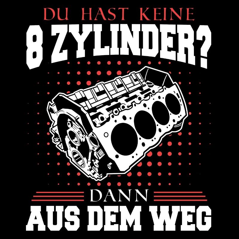 V8 Motor 8 Zylinder Hubraum Auto Tuning Tuner