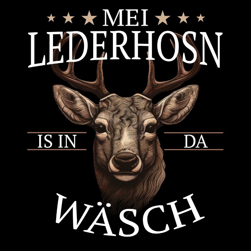 Hirsch Trachtenshirt Geweih Hirsche