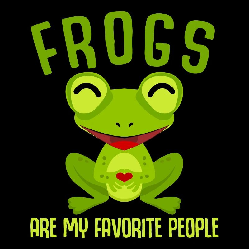 Frosch mit Herz Frösche