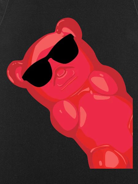 Gummy bears with sunglasses