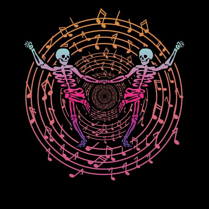Skeleton Halloween Dancing Music Skeletons