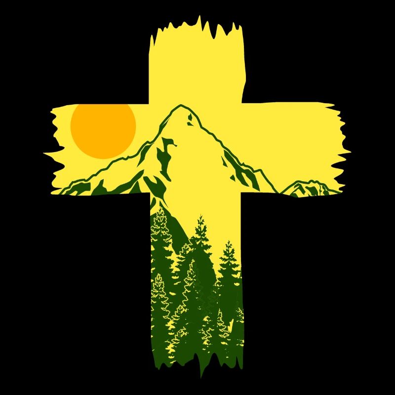 Jesus Christ Mountains Cross