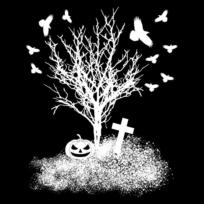 Crow Raven Grave Ravens Halloween Crows