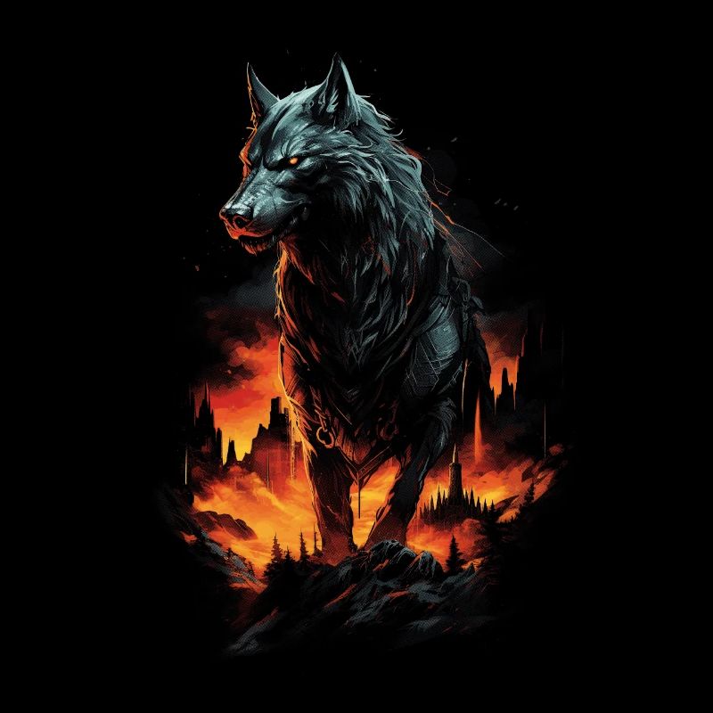 Wolf Wolves Middle Ages Dark Wilderness Nordic