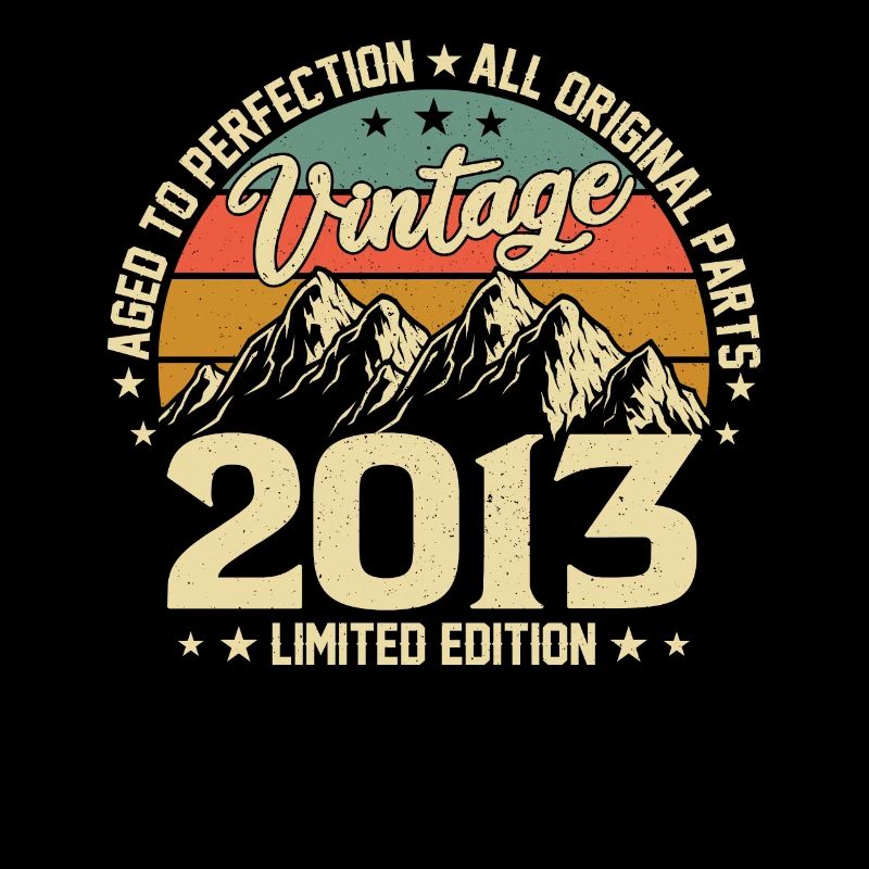 Legendäres 2013: Retro Geburtstagsshirt