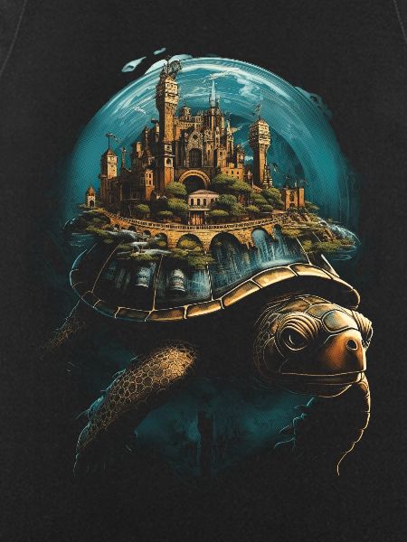 Steampunk Fantasy City Turtle