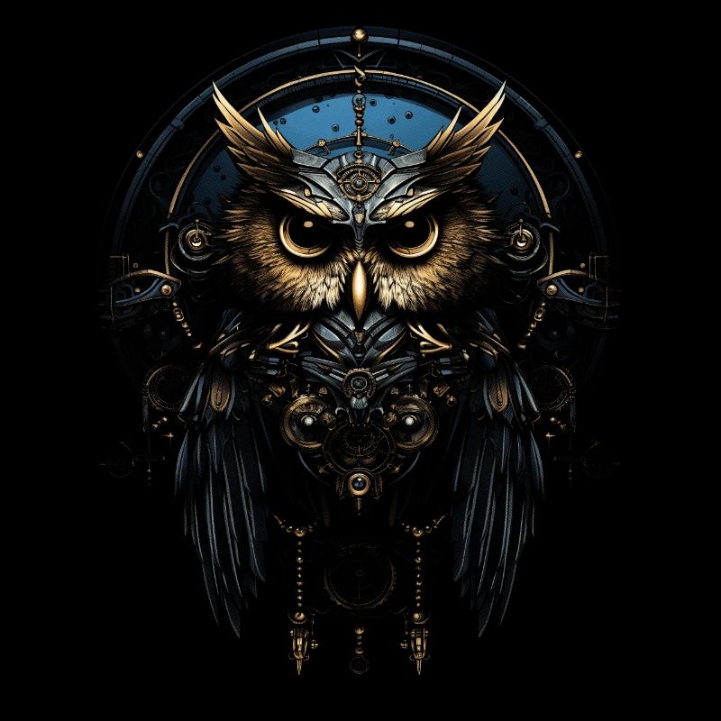 Steampunk Mechanische Eule Viktorianisch Vogel