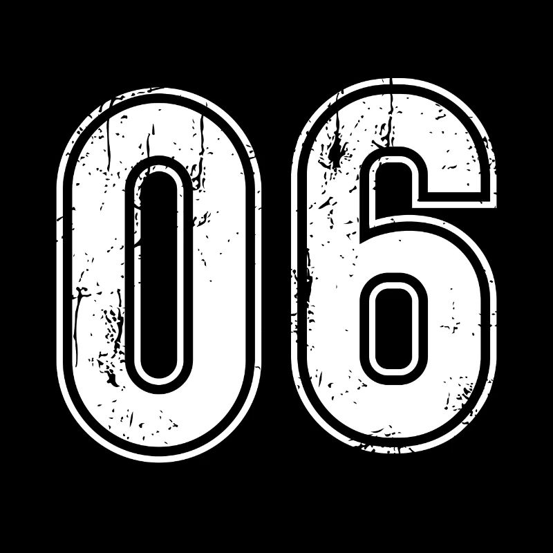 06 Ans Retro Jersey Numéro 06 T-hirt Numéro