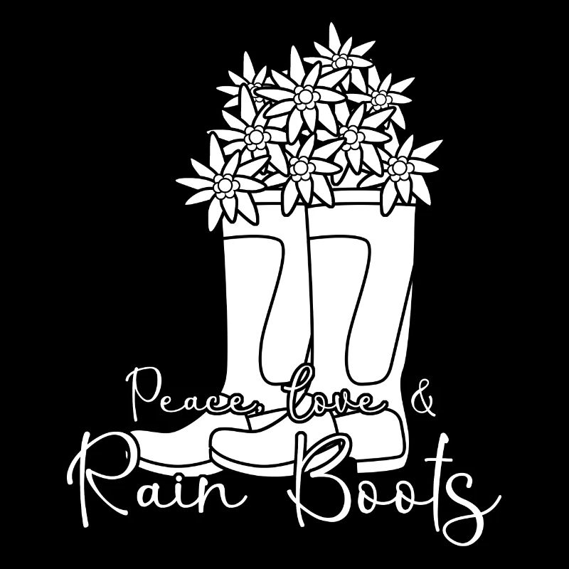 Rain Boots with Flowers