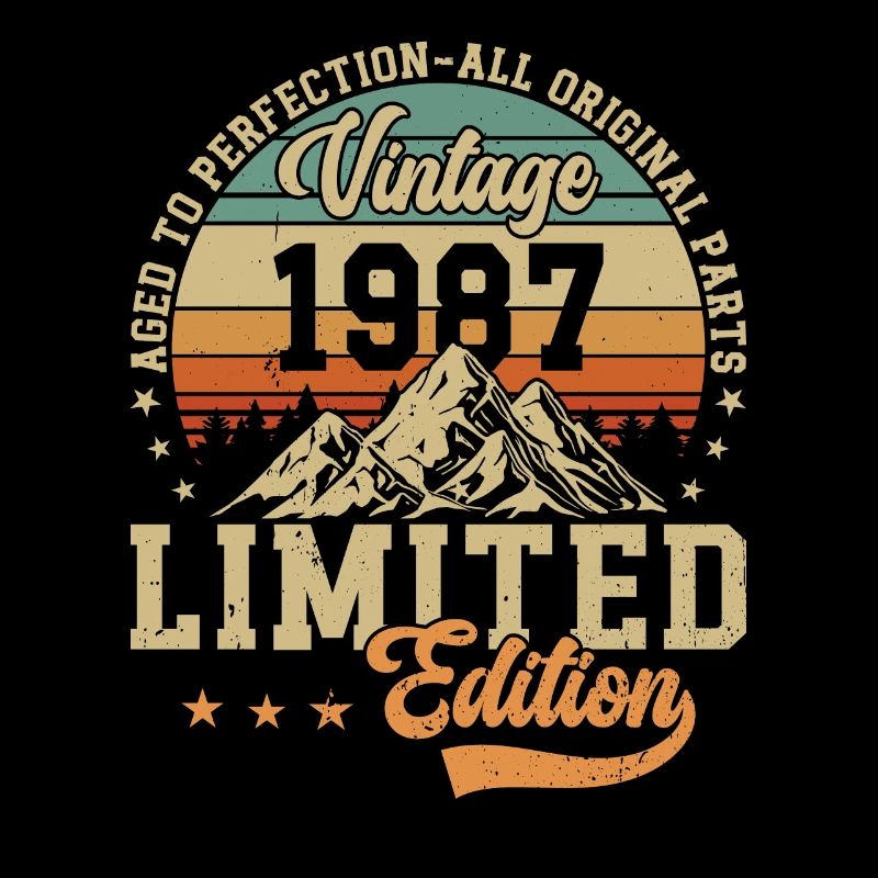 Original 1987 Vintage Birthday