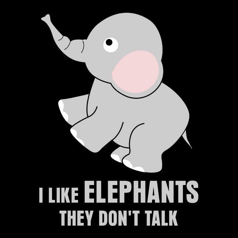 Éléphants Mignon Blague Éléphant