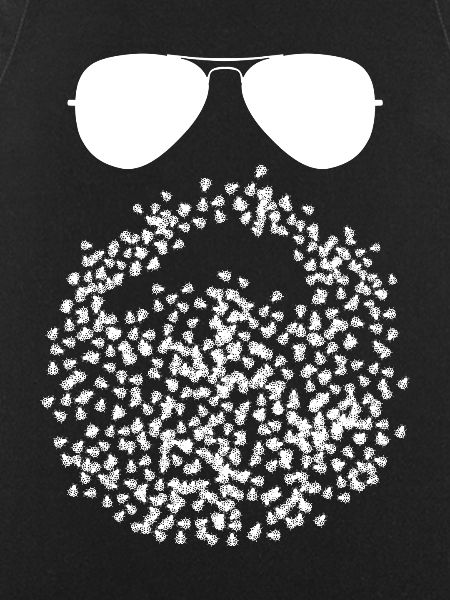 Ladybug Beard with Ladybugs