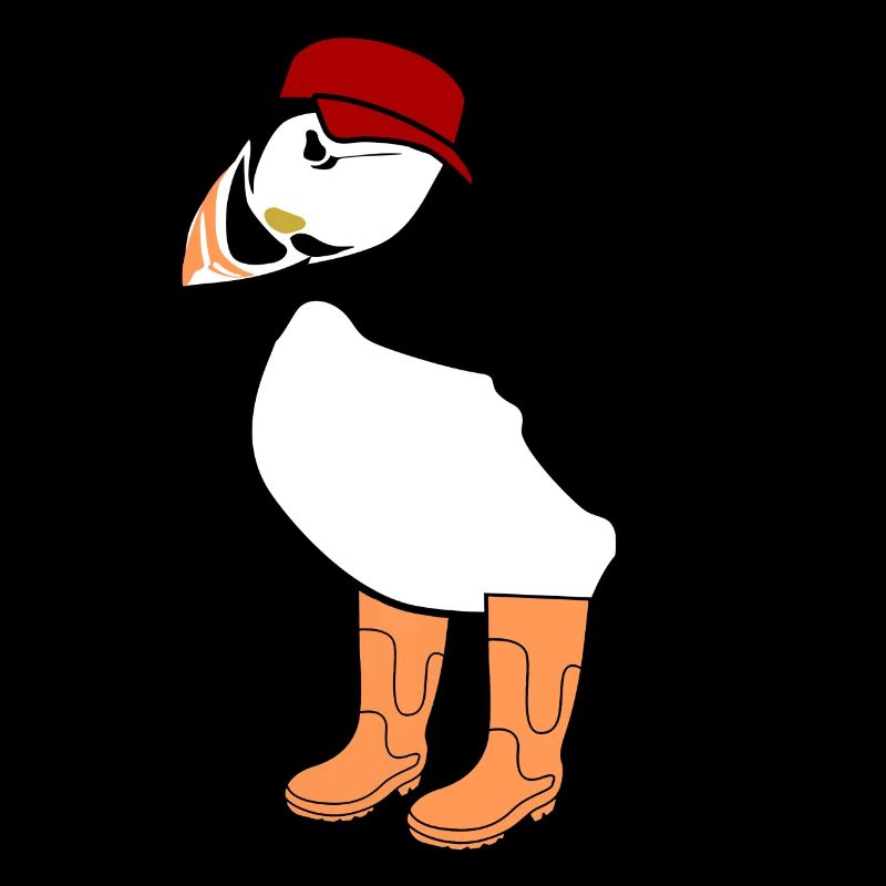 Puffin with Rain Boots Puffins